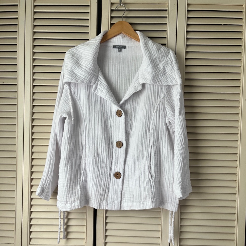 Habitat White Cotton Jacket - Picture 3 of 7